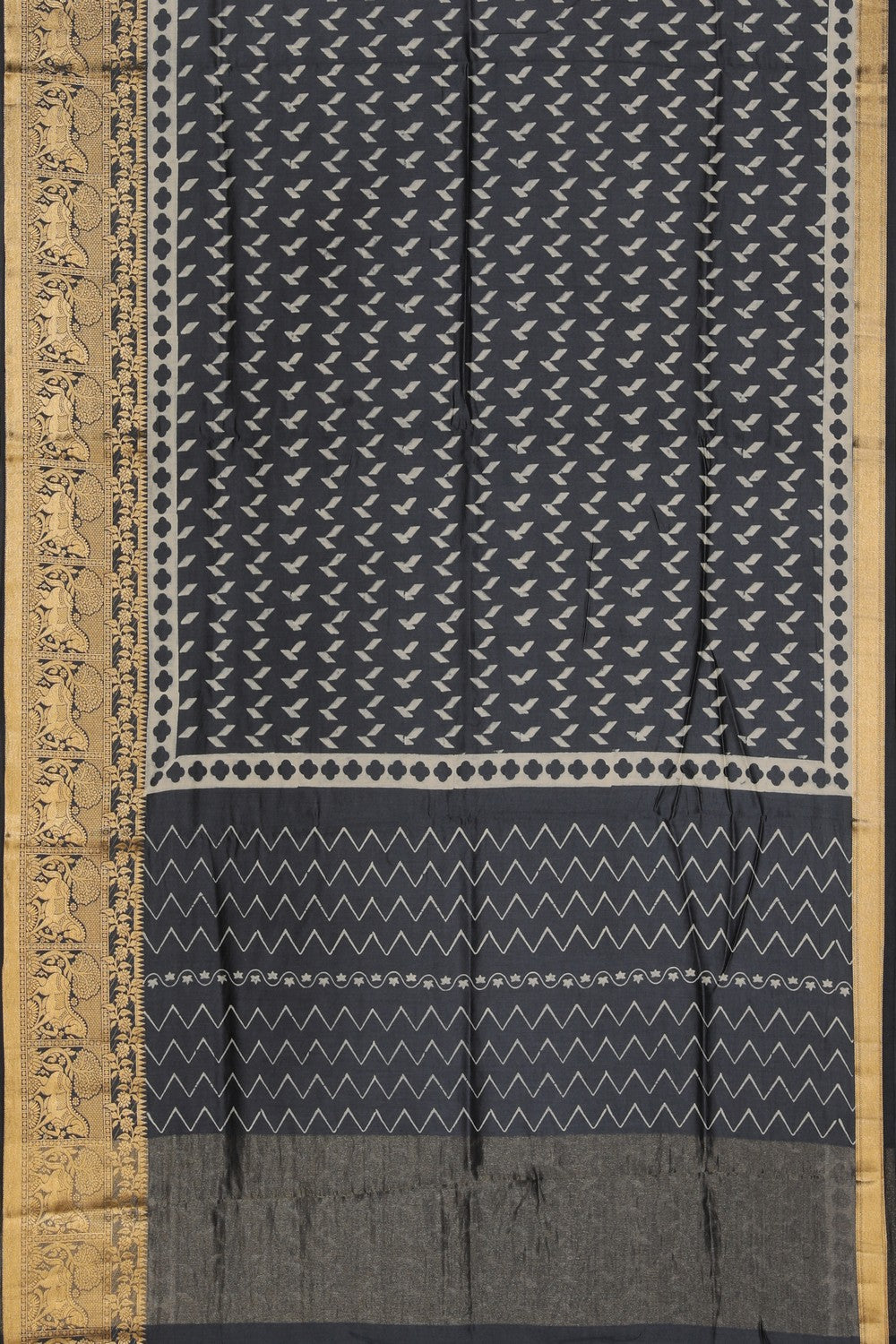 Image of Bagru Block Printed Saree