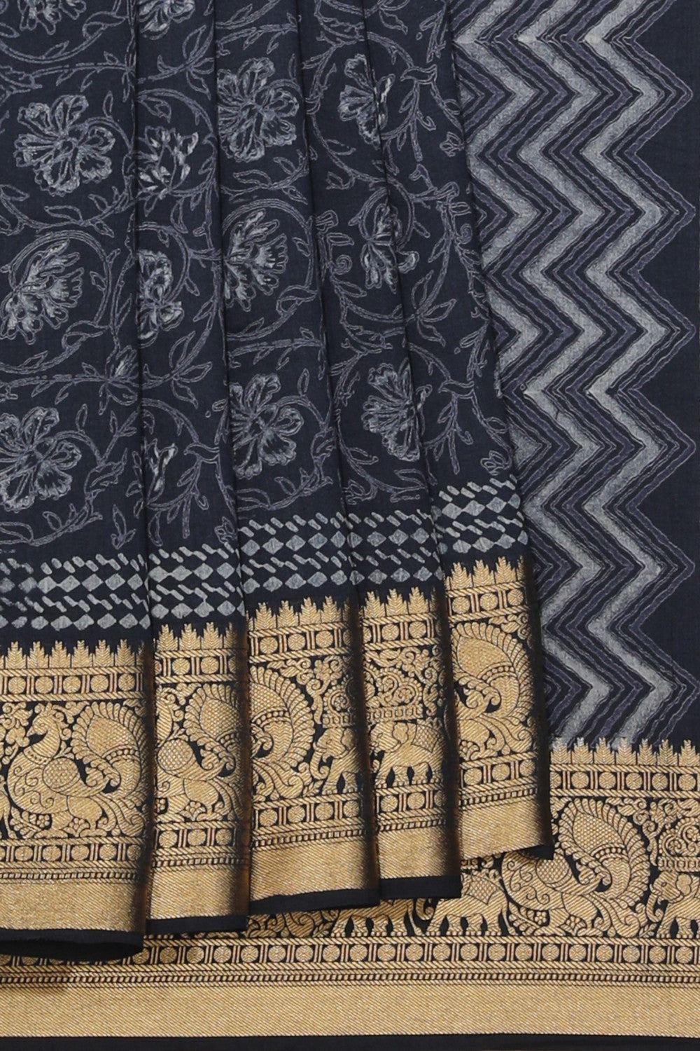 Collection of Bagru Block Printed Saree in a gallery layout