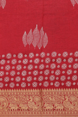 Image of Bagru Block Printed Saree