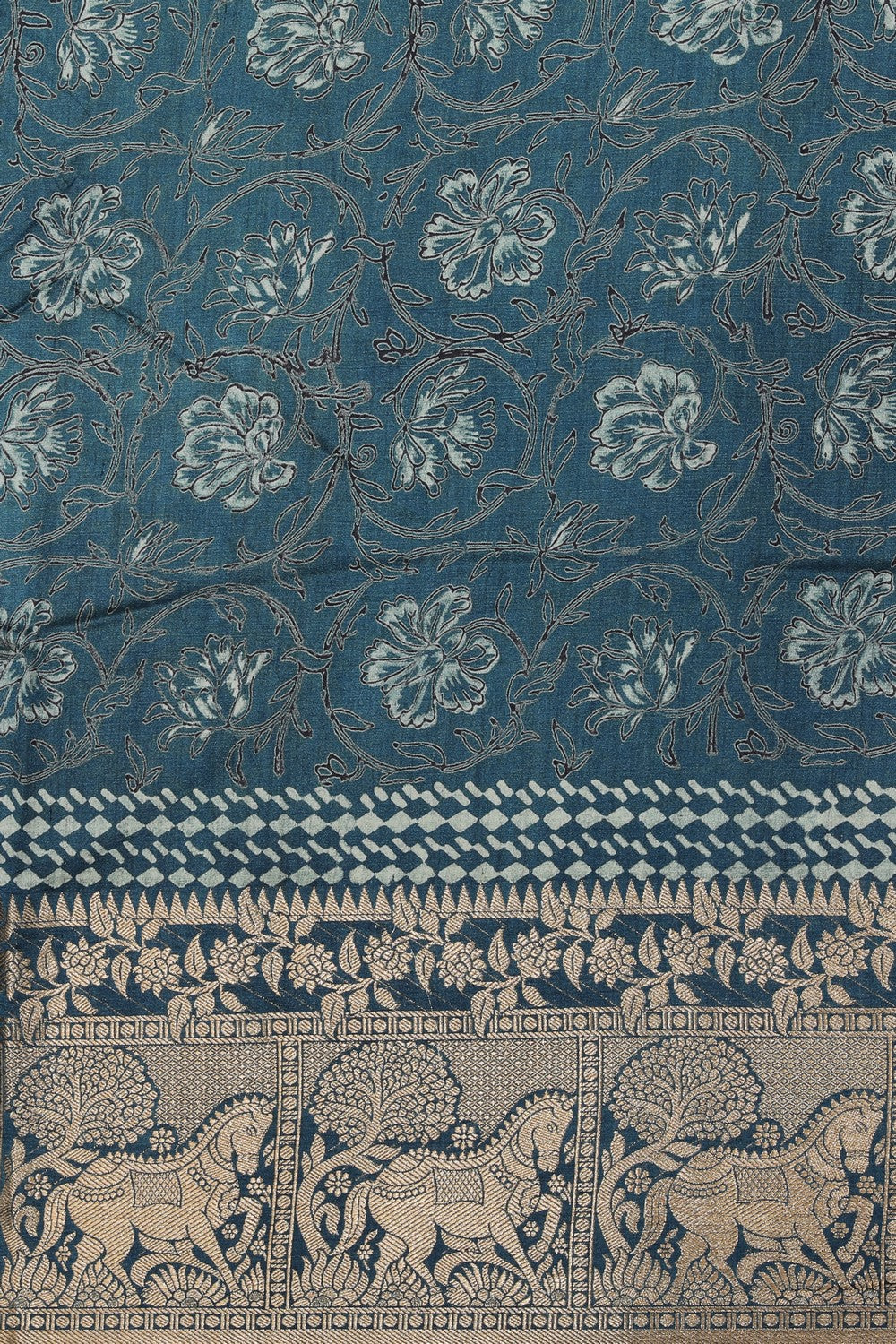 Image of Bagru Block Printed Saree