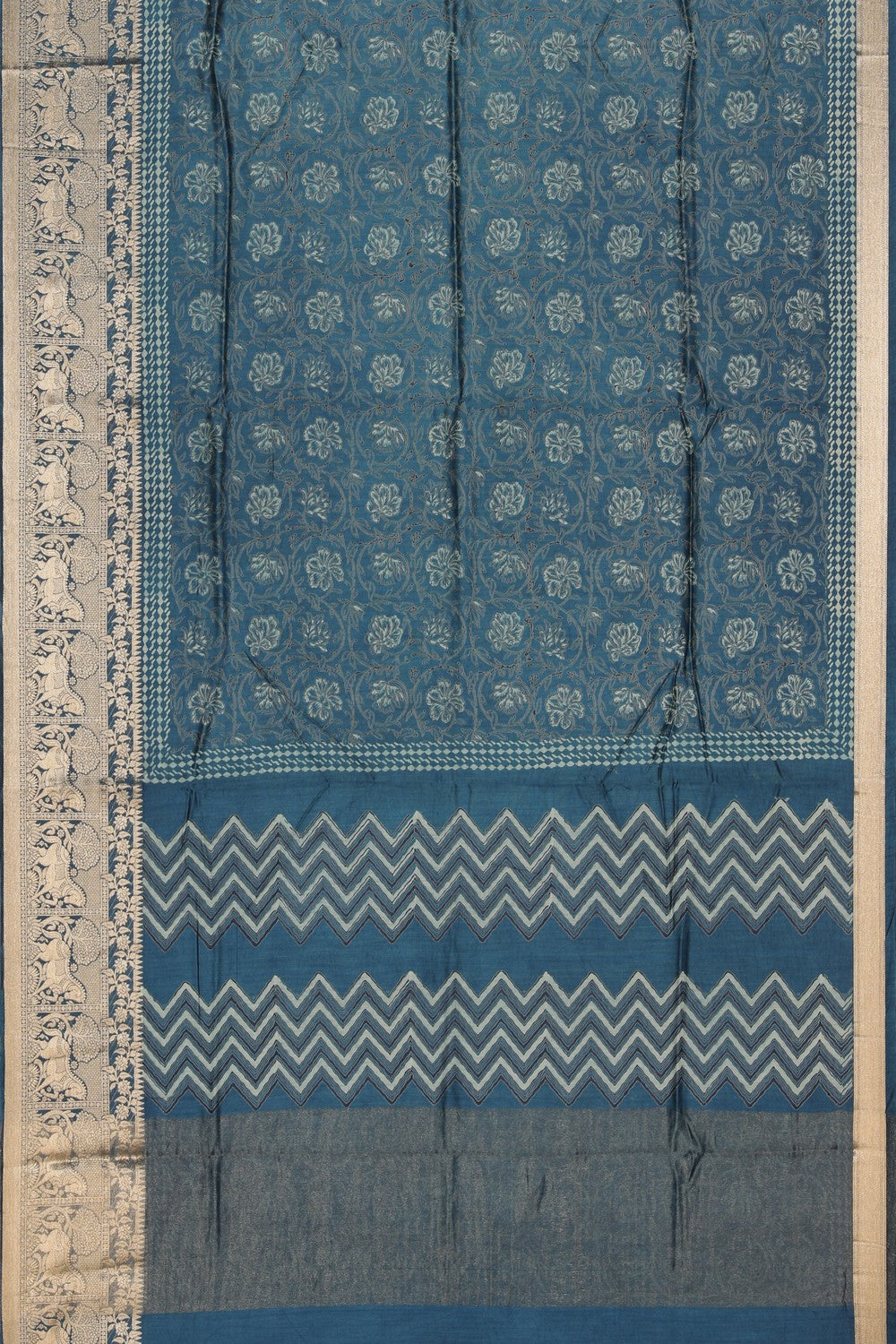 Image of Bagru Block Printed Saree