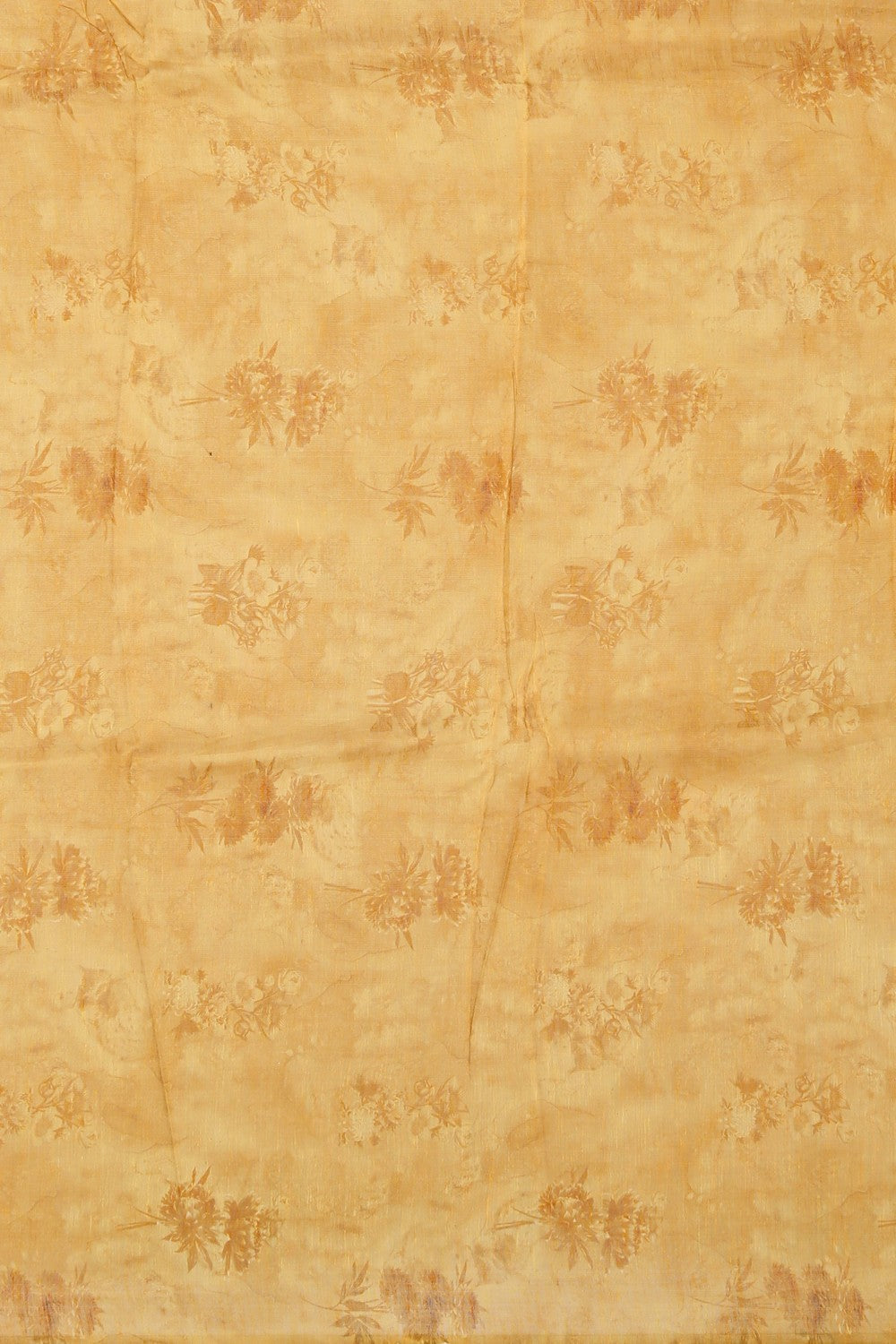 Image of A Floral Print Linen Sare