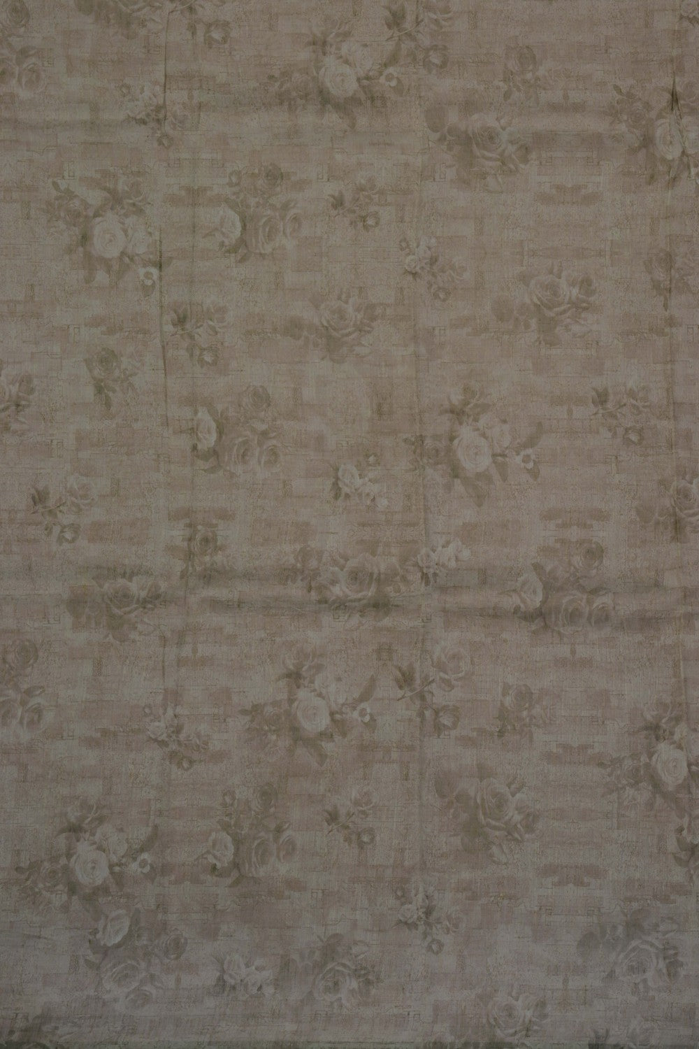 Image of A Floral Print Linen Sare