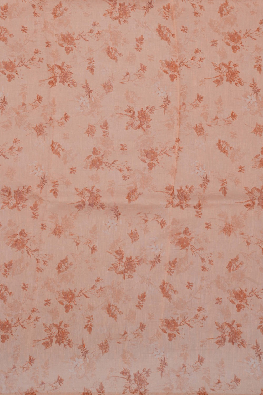 Image of A Floral Print Linen Sare