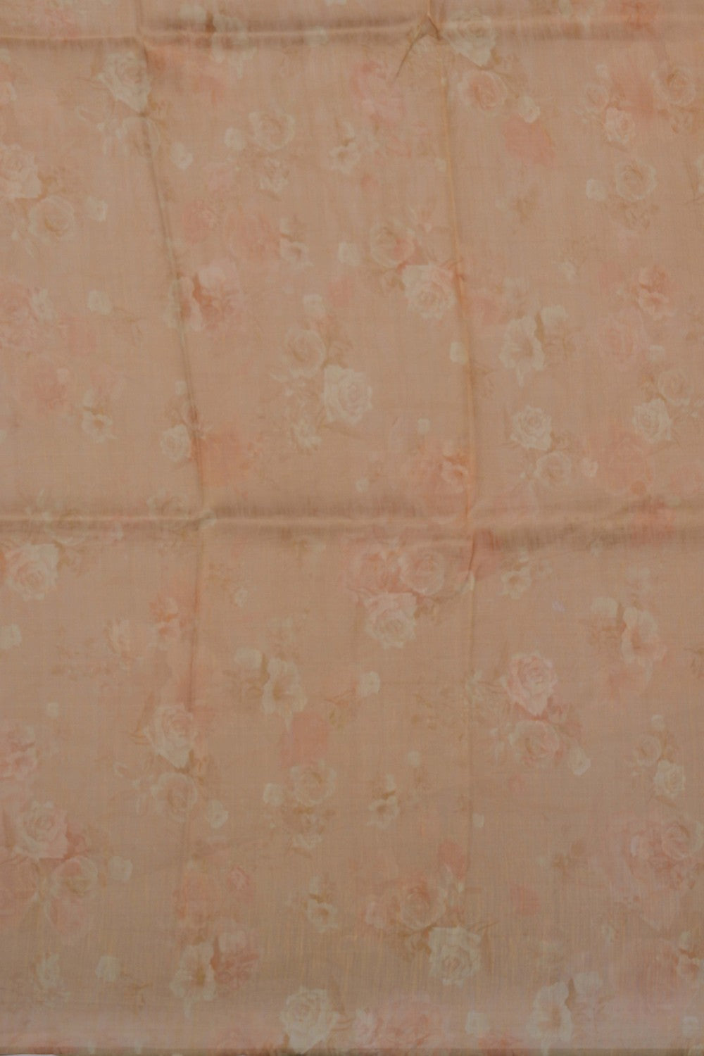 Image of A Floral Print Linen Sare