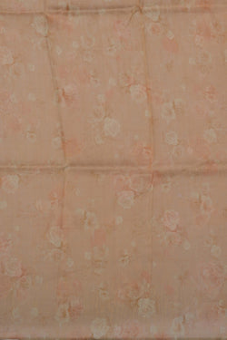 Image of A Floral Print Linen Sare