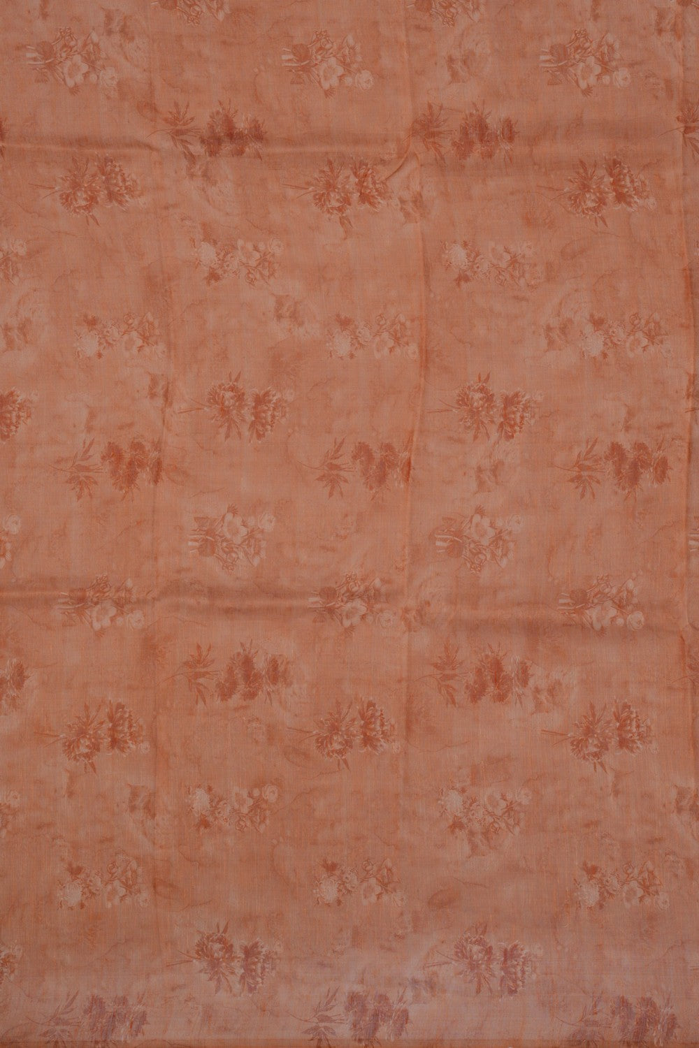 Image of A Floral Print Linen Sare