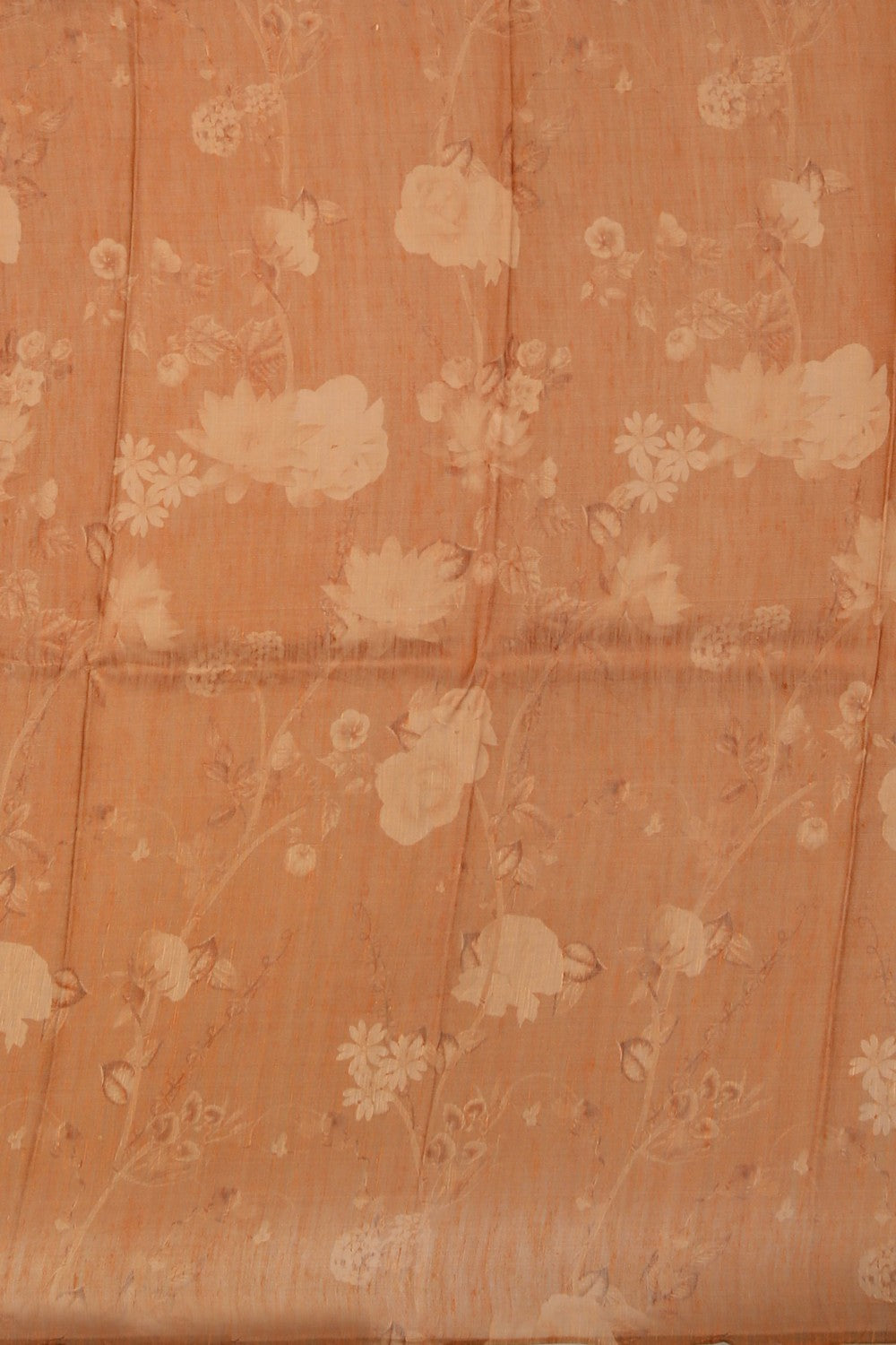 Image of A Floral Print Linen Sare