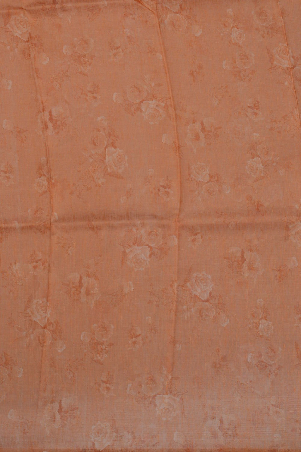 Image of A Floral Print Linen Sare