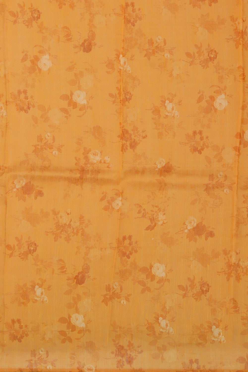 Image of A Floral Print Linen Sare