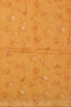 Image of A Floral Print Linen Sare