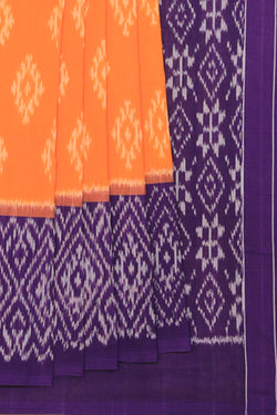 Collection of Pochampally Ikat Cotton Saree in a gallery layout