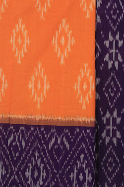 Collection of Pochampally Ikat Cotton Saree in a gallery layout