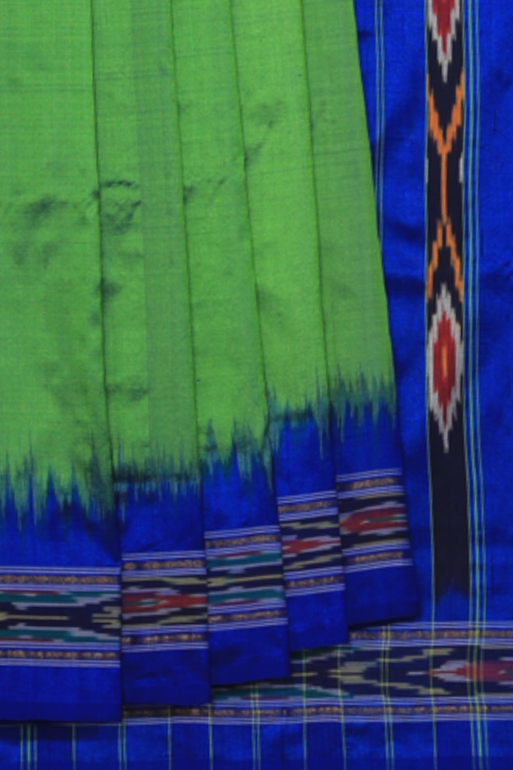 Collection of Pochampally-Silk Green Saree in a gallery layout