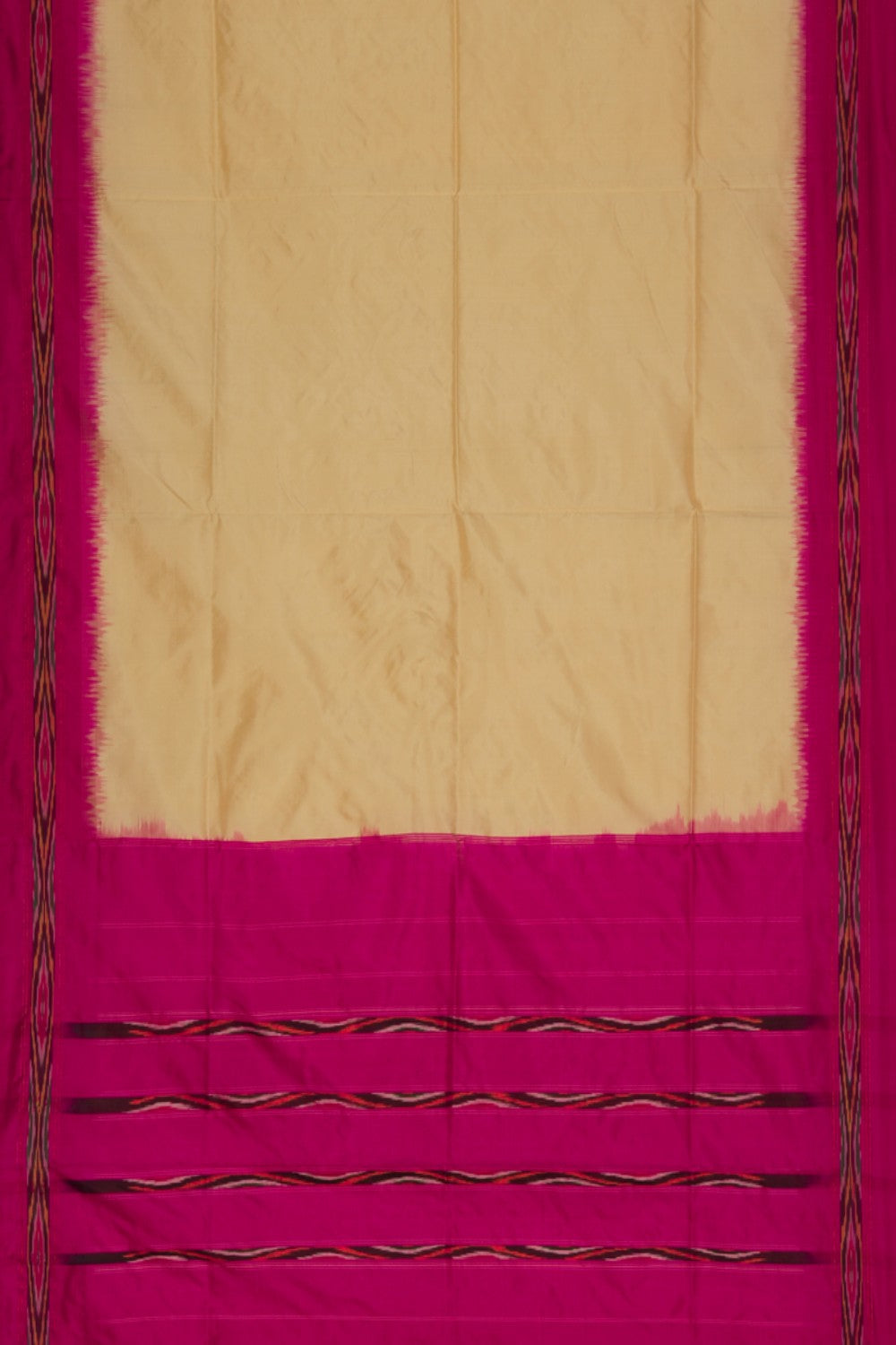 Collection of Pochampally-Silk Cream Saree in a gallery layout