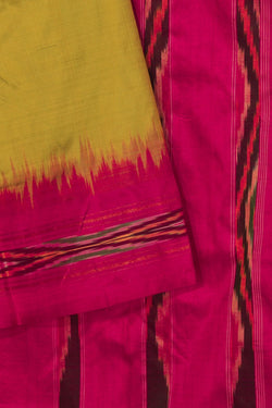 Image of Pochampally-Silk Green Saree