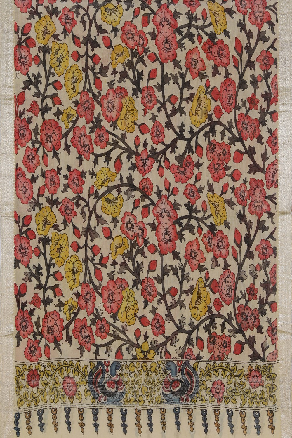 Image of Mangalgiri Kalamkari Dupatta