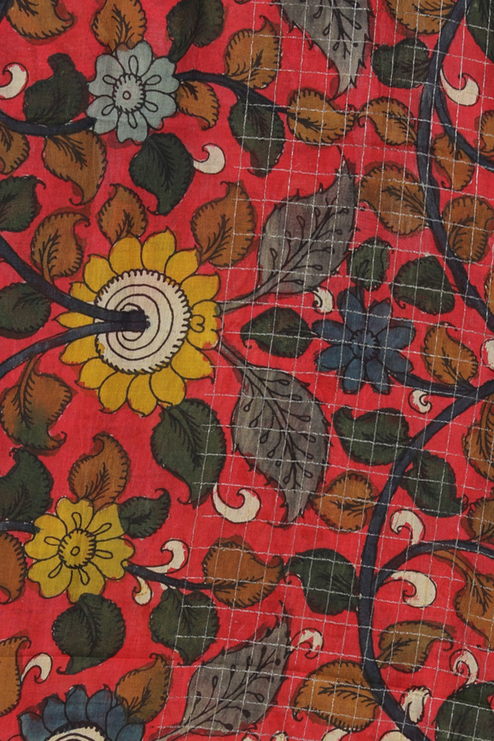 Mangalgiri Silk Kalamkari Dupatta