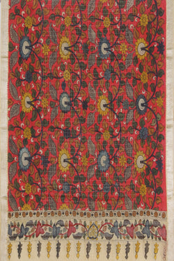 Image of Mangalgiri Silk Kalamkari Dupatta