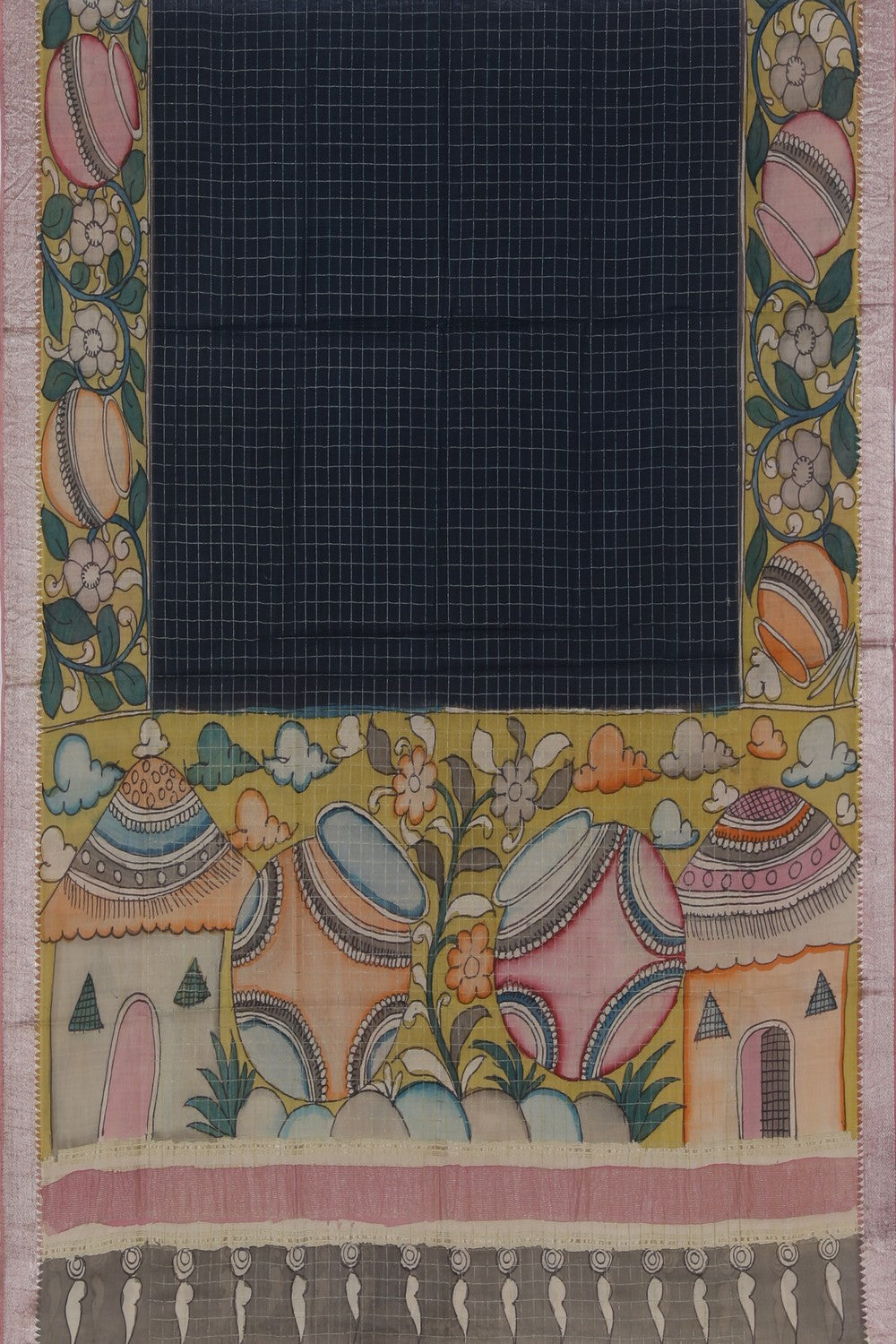 Image of Mangalgiri Kalamkari Dupatta