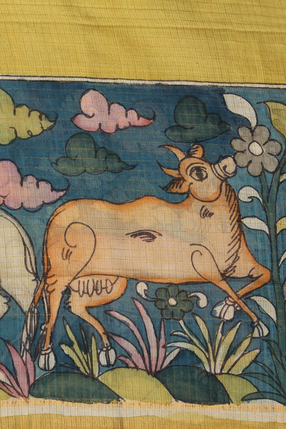 Image of Mangalgiri Kalamkari Dupatta