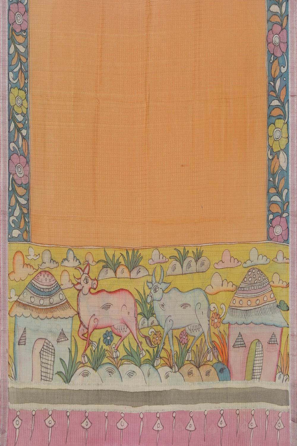 Image of Mangalgiri Kalamkari Dupatta