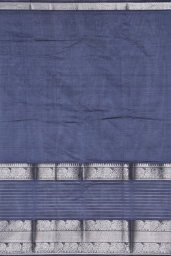 Collection of Mangalgiri Silk Grey Saree in a gallery layout