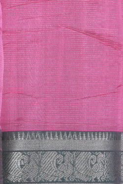 Image of Mangalgiri Silk Pink Saree