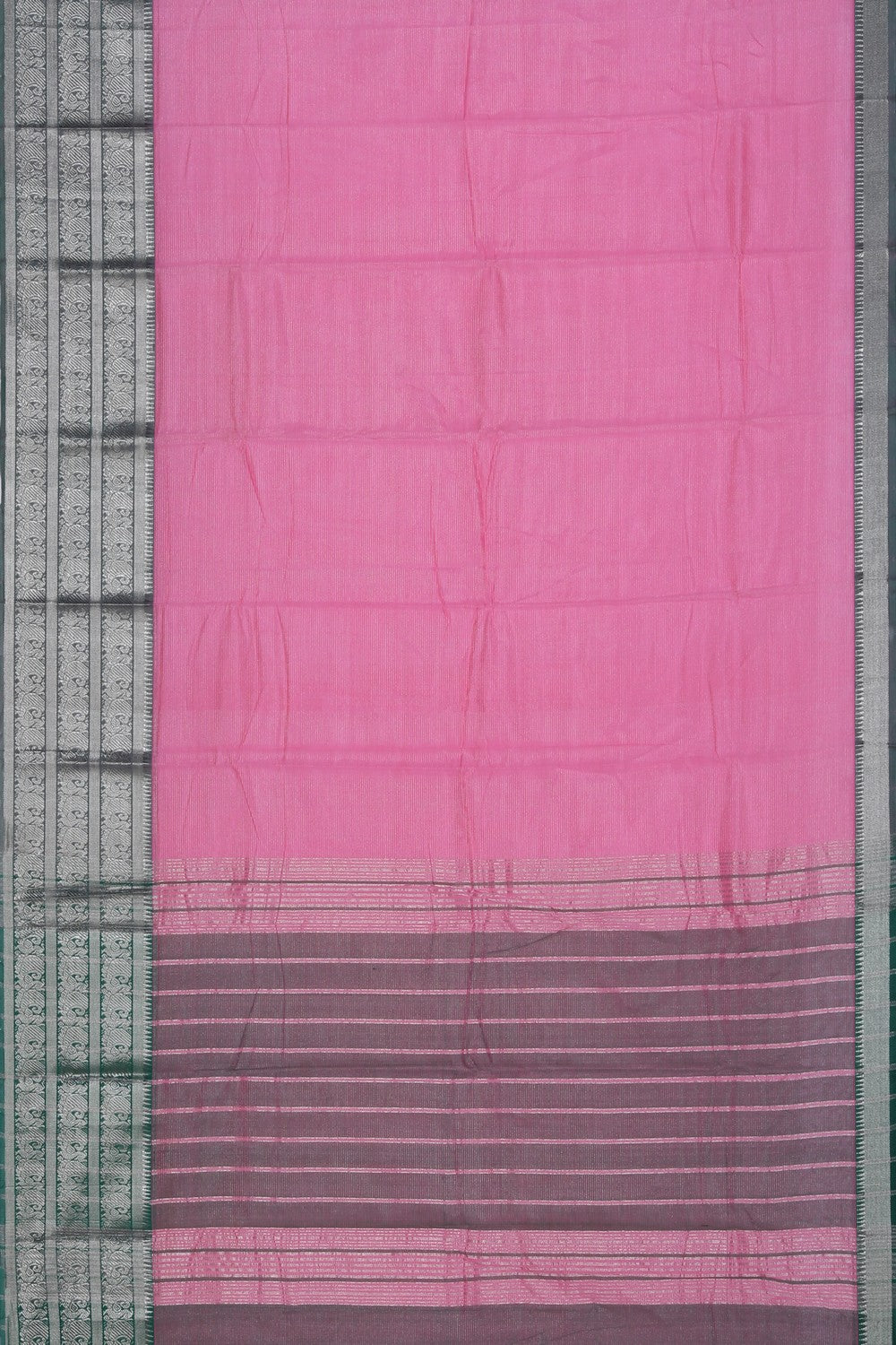 Mangalgiri Silk Pink Saree