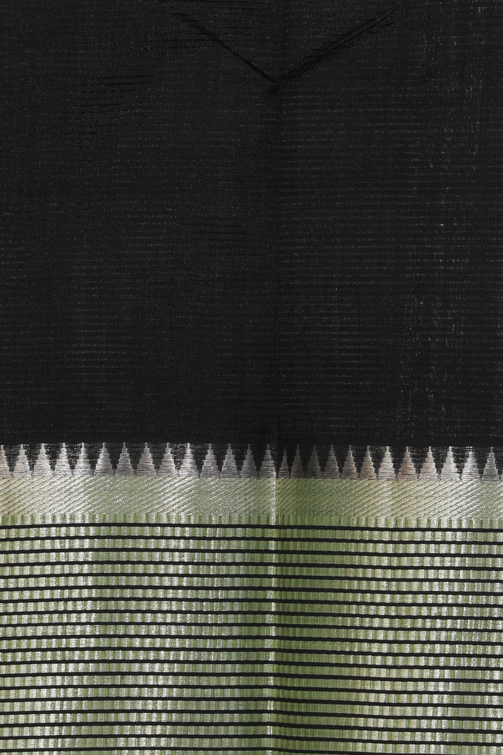 Image of Mangalgiri Silk Black Saree