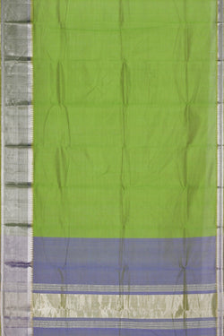 Collection of Mangalgiri Silk Green Saree in a gallery layout