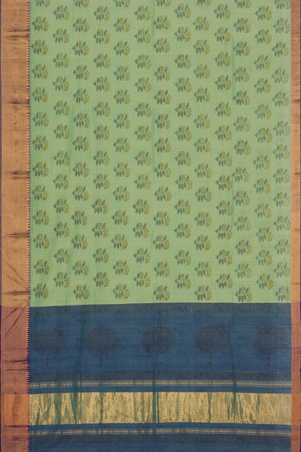 Mangalgiri Green Saree