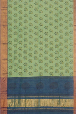 Image of Mangalgiri Green Saree