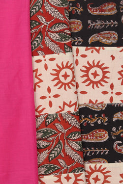 Image of Rani Pink Cotton Saree