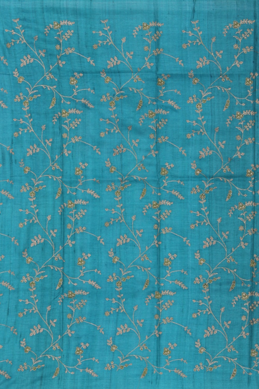 Image of Tussar-Silk Embroidery Saree