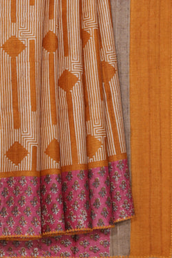 Collection of Tussar-Silk Embroidery Saree in a gallery layout