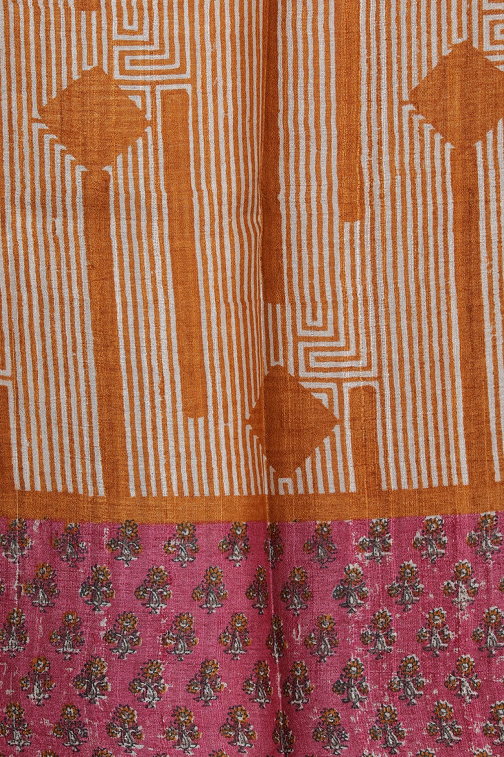 Image of Tussar-Silk Embroidery Saree