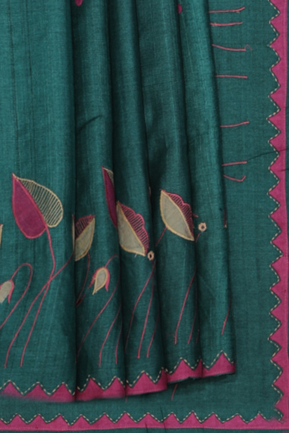 Collection of Tussar-Silk Embroidery Saree in a gallery layout