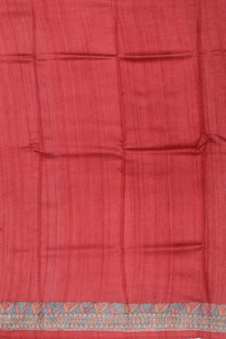 Image of Simple Yet Elegant Red Saree