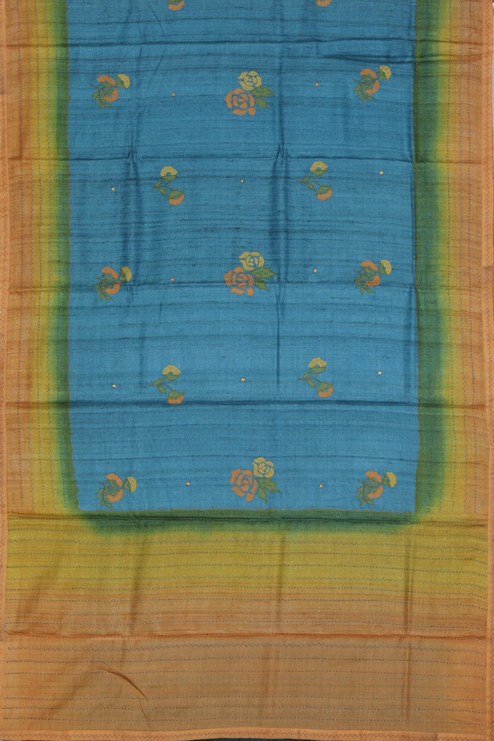 Collection of Tussar-Silk Embroidery Saree in a gallery layout