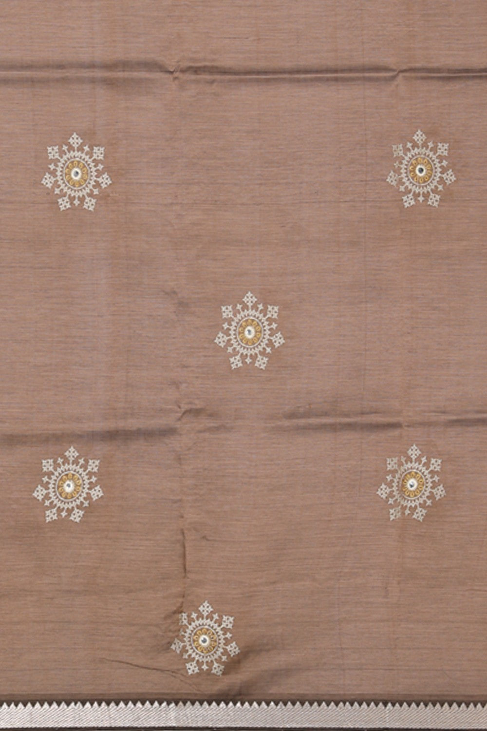 Collection of Kutchwork Mangalgiri Silk Saree in a gallery layout