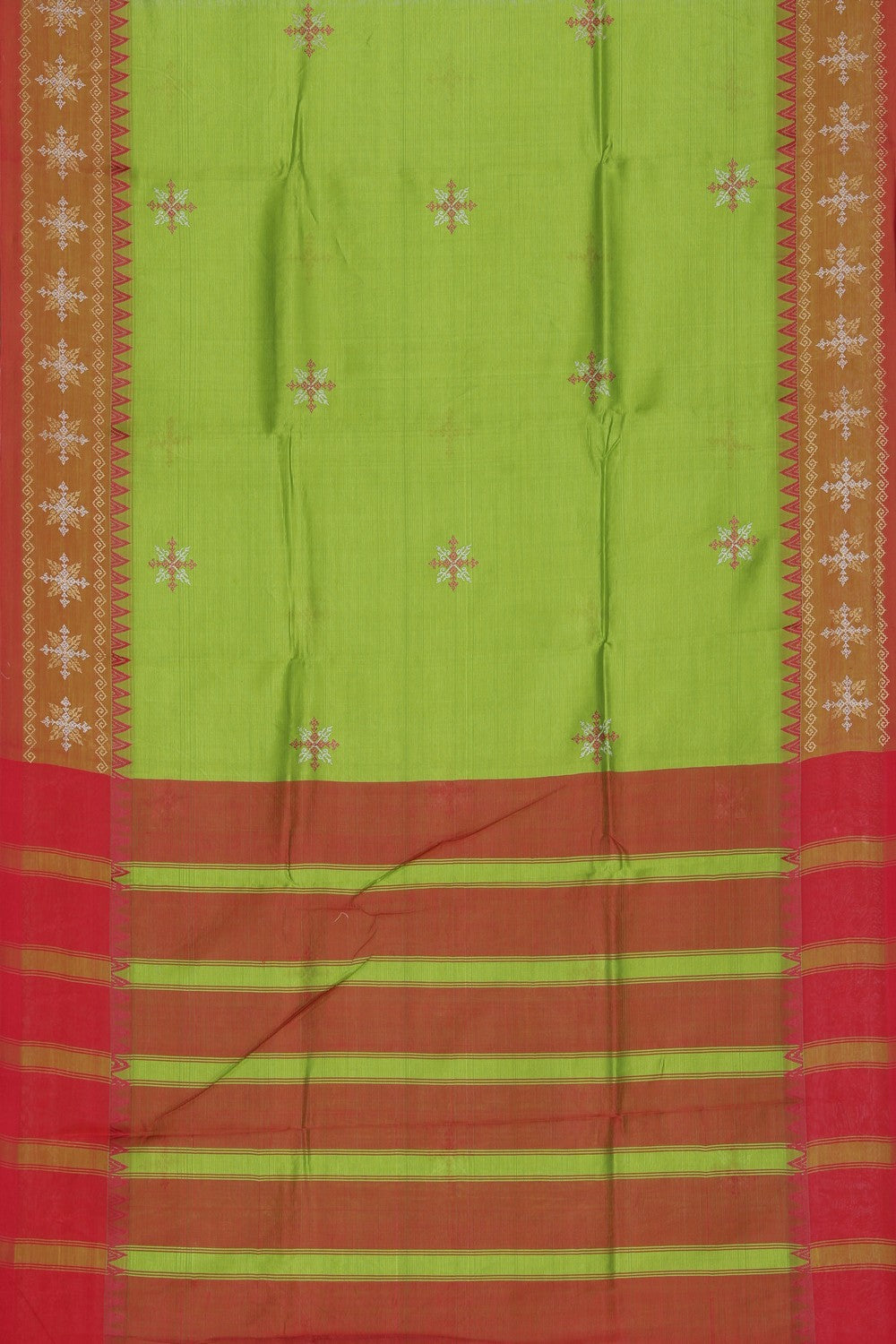 Kasuti Embroidery Mangalgiri Silk Saree