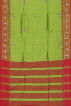 Image of Kasuti Embroidery Mangalgiri Silk Saree