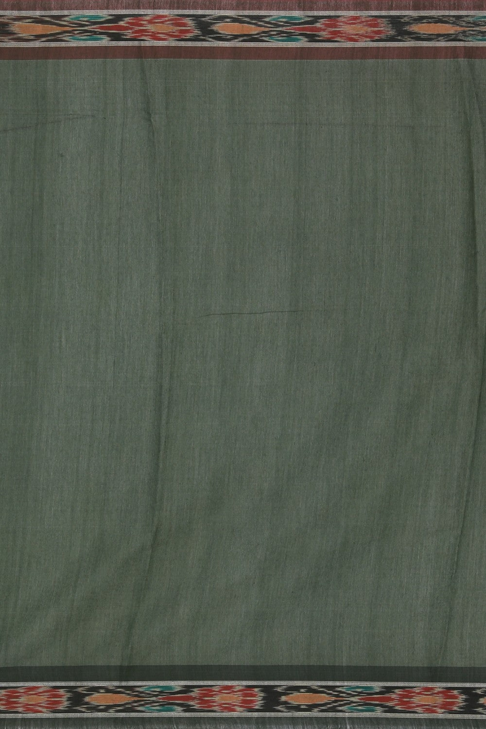 Image of Kalamkari Hand-Painted Tussar Silk Saree