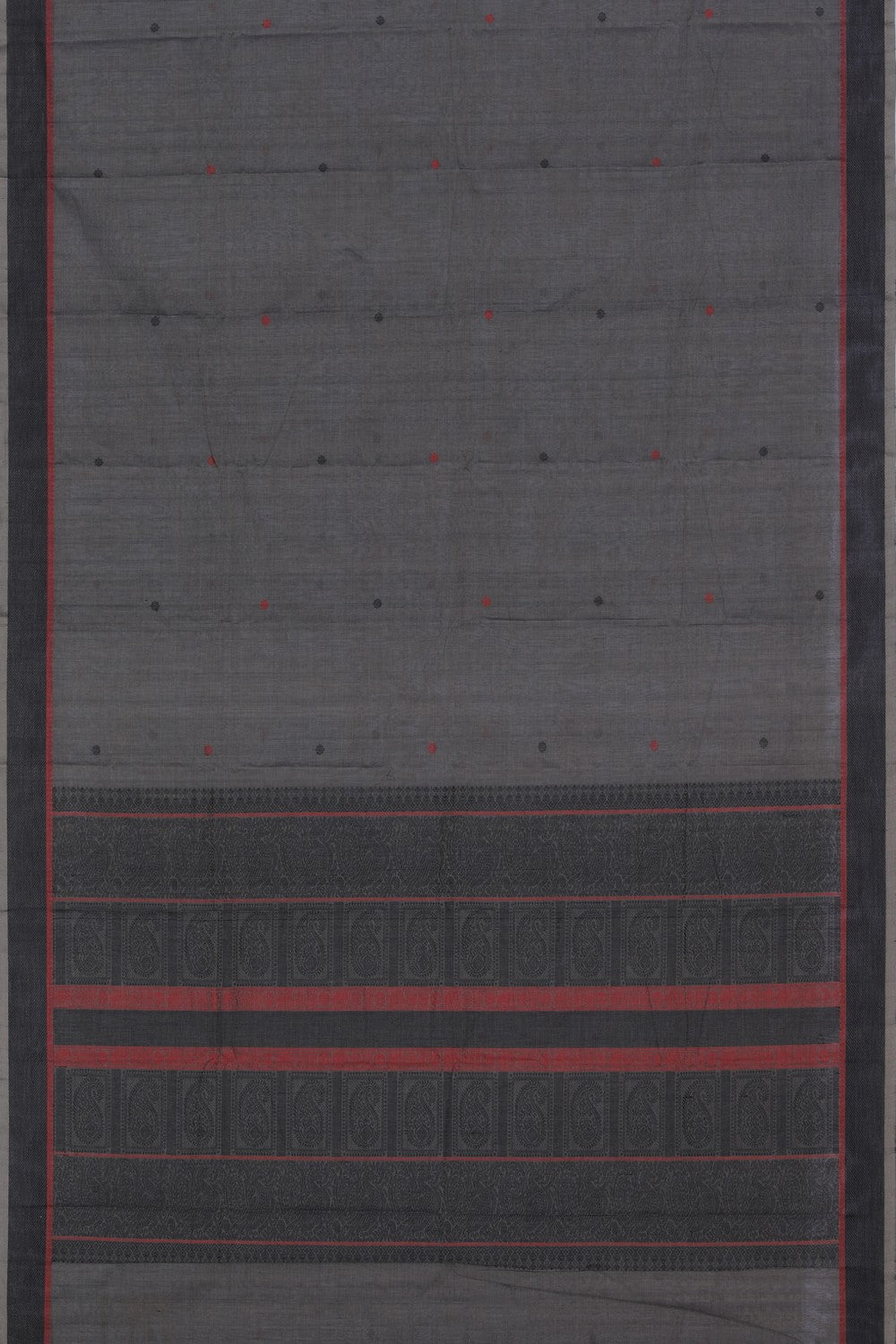 Collection of Kanchi Cotton Grey Saree in a gallery layout