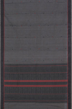 Collection of Kanchi Cotton Grey Saree in a gallery layout