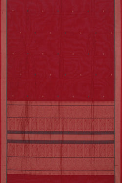 Image of Kanchi Cotton Red Saree