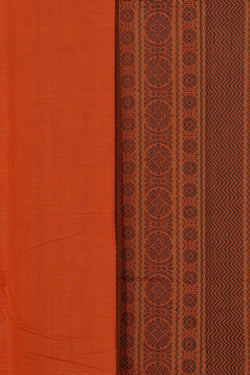 Collection of Kanchi Cotton Orange Saree in a gallery layout