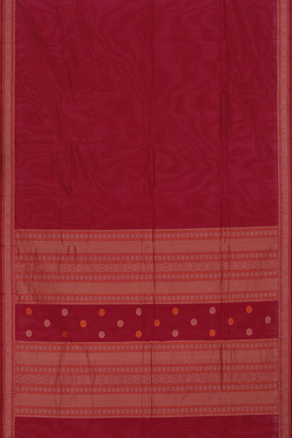 Collection of Kanchi Cotton Plum-Pink Saree in a gallery layout