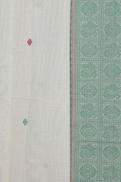 Image of Kanchi Cotton Off-White Saree